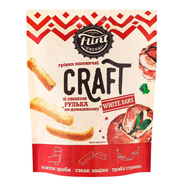 Грінки FLINT CRAFT "Рулька по-домашньому" 90 г