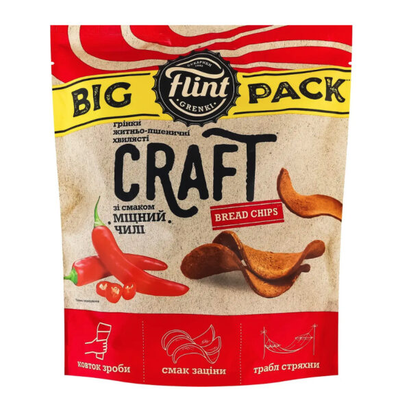 Грінки FLINT CRAFT "Міцний чилі" 120г
